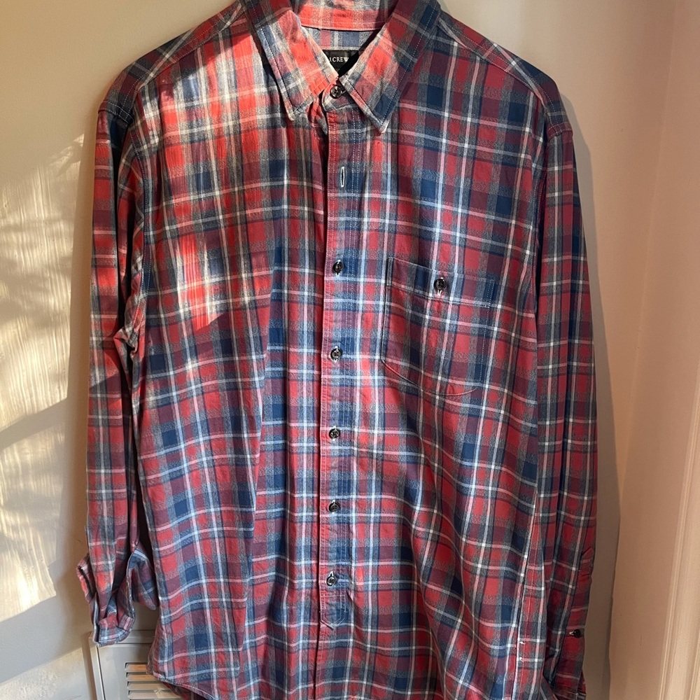 J.Crew Flannel Button-Down. Like New. Size M.